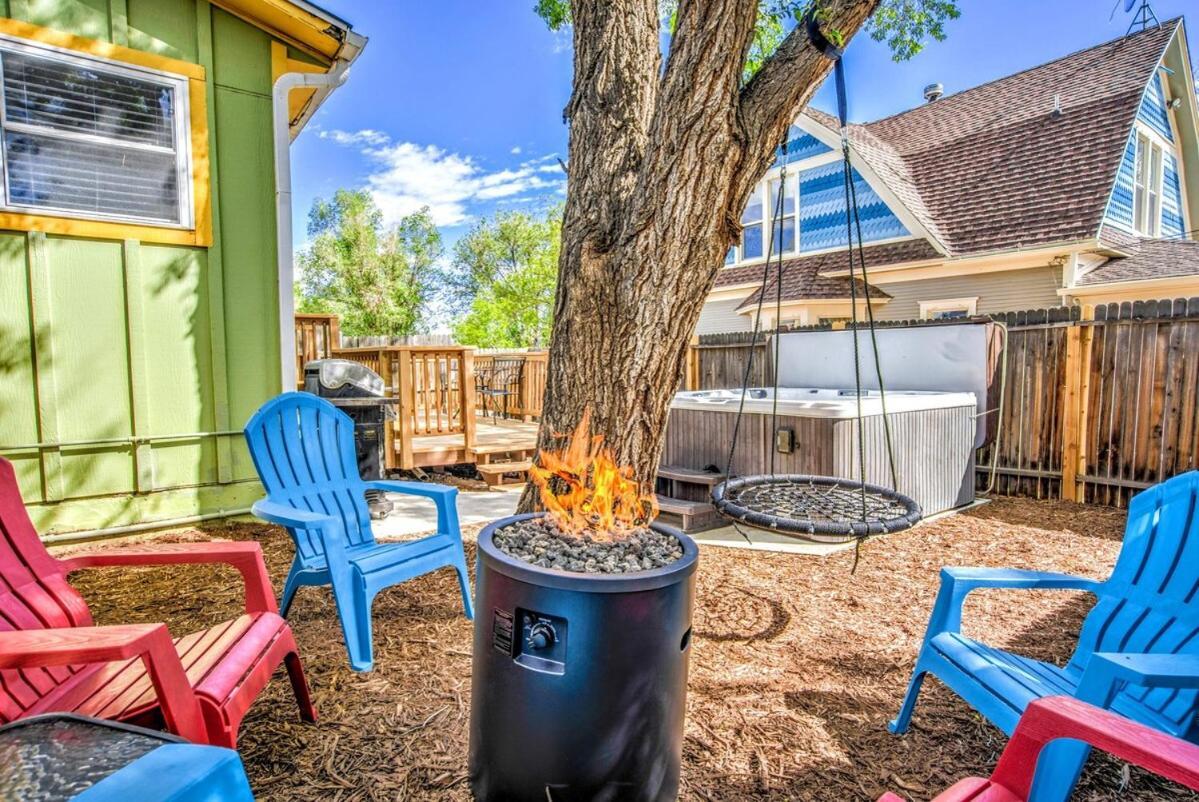 The Vibrant Victorian Hot Tub & Fire Pit In Occ Villa Colorado Springs Exterior foto